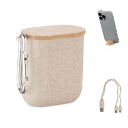 Set de cabluri in cutie, ABS, bej