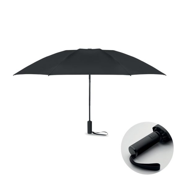 Umbrela 23" rezistenta vant, RPET, negru