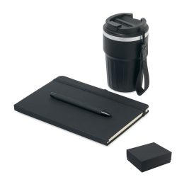 Set cadou 3 piese in cutie, Paper, negru