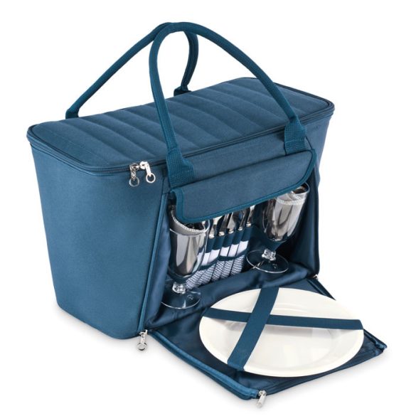 Rucsac cooler picnic RPET, 600D Polyester, albastru