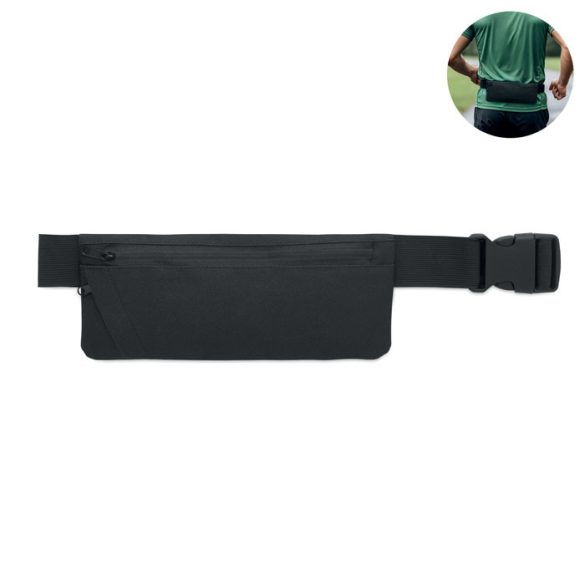 Borseta sport 600D RPET, RPET, negru