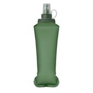 Sticla de apa pliabila 500ml, TPU, verde