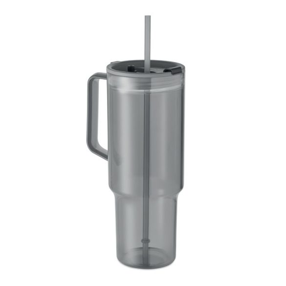 Pahar RPET 1200ml, RPET, gri transparent