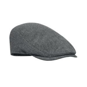 Sapca plata tip Newsboy 320 gr/, Polyester, gri