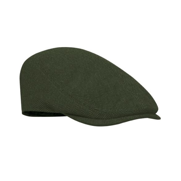 Sapca plata tip Newsboy 320 gr/, Polyester, verde inchis