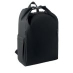 Rucsac laptop 15'' rolltop, RPET, negru