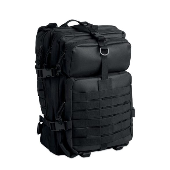 Rucsac exterior 600D RPET, RPET, negru