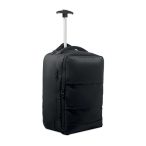 Rucsac trolley din RPET 290T, RPET, negru