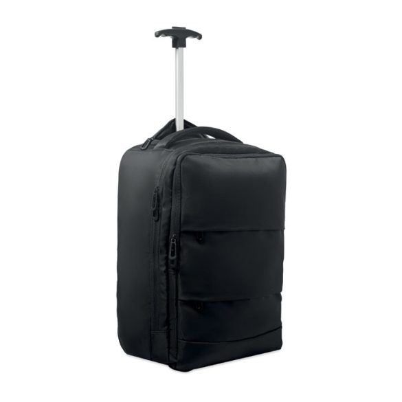 Rucsac trolley din RPET 290T, RPET, negru