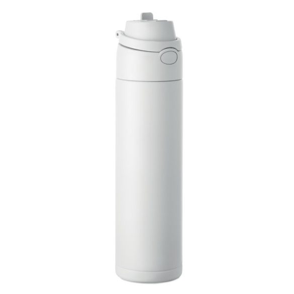 Sticla cu perete dublu 500 ml, Stainless steel, alb
