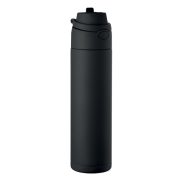 Sticla cu perete simplu 650 ml, Stainless steel, negru