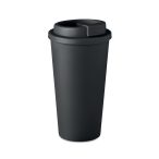 Pahar cu perete dublu 475 ml, Plastic, black