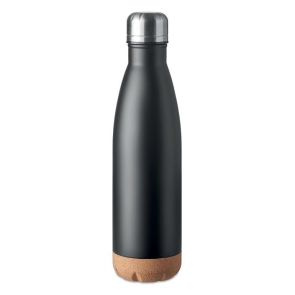 Sticla cu perete dublu 600 ml, Stainless steel, black