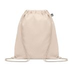 Rucsac cu cordon din bumbac, Organic cotton, beige