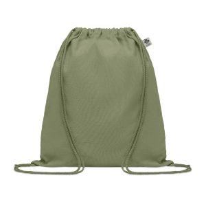 Rucsac cu cordon din bumbac, Organic cotton, green