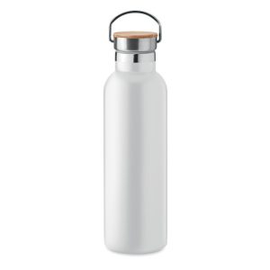Termos cu perete dublu 750ml, Stainless steel, alb