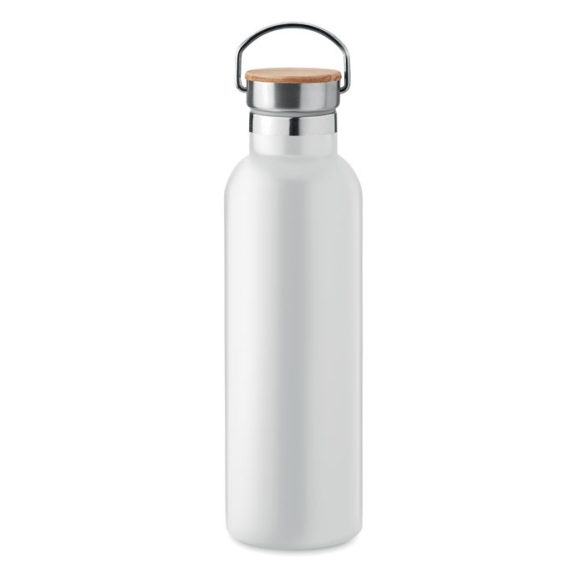 Termos cu perete dublu 750ml, Stainless steel, alb