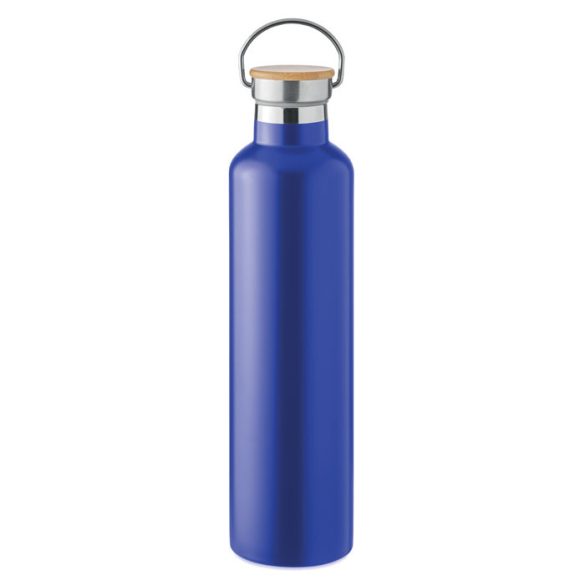 Termos cu perete dublu 1L, Stainless steel, albastru