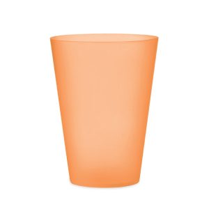 Pahar evenimente 300 ml, Polypropylene PP, portocaliu transparent