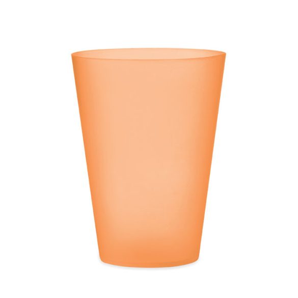 Pahar evenimente 300 ml, Polypropylene PP, portocaliu transparent