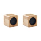 Set boxe wireless din bambus, Bamboo, wood