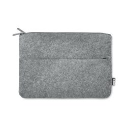 Husa cu fermoar pentru laptop, Fleece, grey