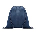 Rucsac cu cordon din denim, Cotton, blue