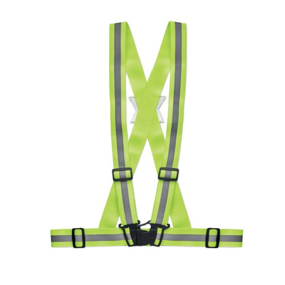 Bretele  reflectorizante, Polyester, neon green