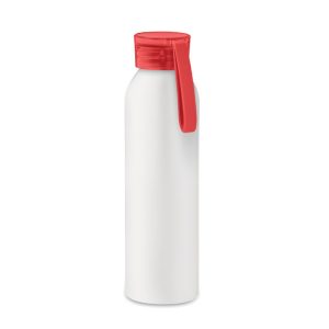 Sticla din aluminiu 600ml, Aluminium, white/red