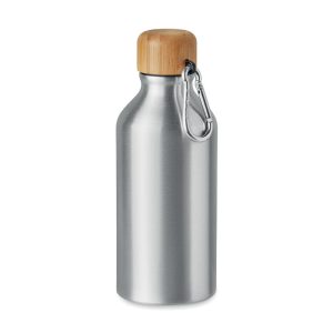 Sticla din aluminiu 400 ml, Item with multi-materials, matt silver