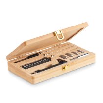 Set de unelte in cutie bambus, Bamboo, wood