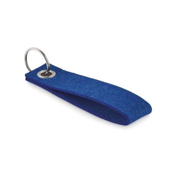 Breloc de chei din pasla RPET, RPET, royal blue