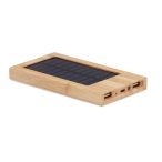 Power bank solar 4000 mAh, Bamboo, wood