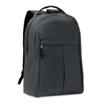 Rucsac 600D RPET in 2 tonuri, RPET, black