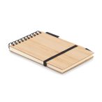 Set agenda A6 din bambus, Bamboo, black