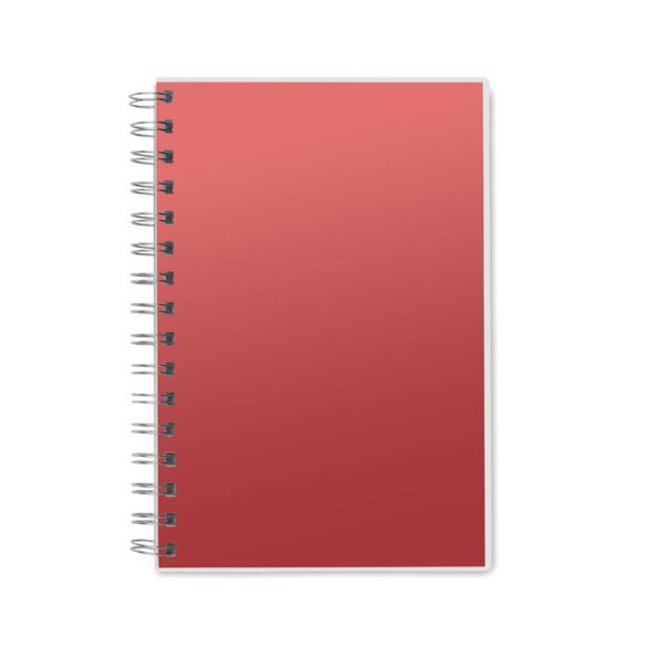 Agenda A5 cu coperta RPET, Item with multi-materials, red