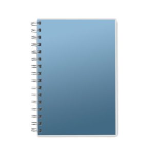 Agenda A5 cu coperta RPET, Item with multi-materials, royal blue