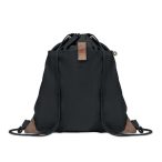 Rucsac cu cordon din bumbac, Cotton, black