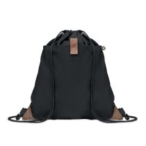 Rucsac cu cordon din bumbac, Cotton, black