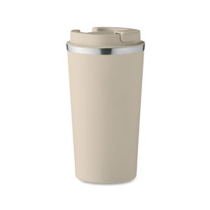 Pahar cu pereti dubli 510 ml, Stainless steel, beige