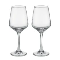 Set de 2 pahare de vin, Glass, transparent