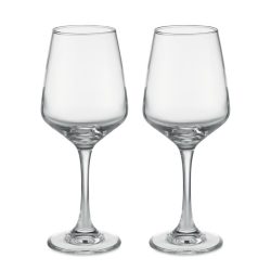 Set de 2 pahare de vin, Glass, transparent
