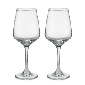 Set de 2 pahare de vin, Glass, transparent
