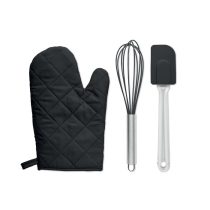 Set accesorii pentru gatit, Item with multi-materials, black