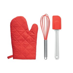 Set accesorii pentru gatit, Item with multi-materials, red