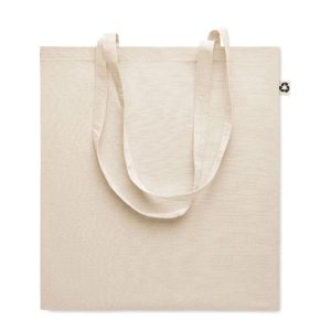 Sacosa din bumbac reciclat, Cotton, beige