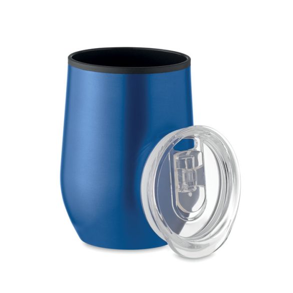 Cana termo, perete dublu 350ml, Stainless steel, blue