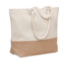 Geanta plaja canvas 280gr/m², Cotton, beige