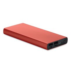 Powerbank 10000 mAh, Aluminium, burgundy