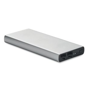 Powerbank 10000 mAh, Aluminium, matt silver